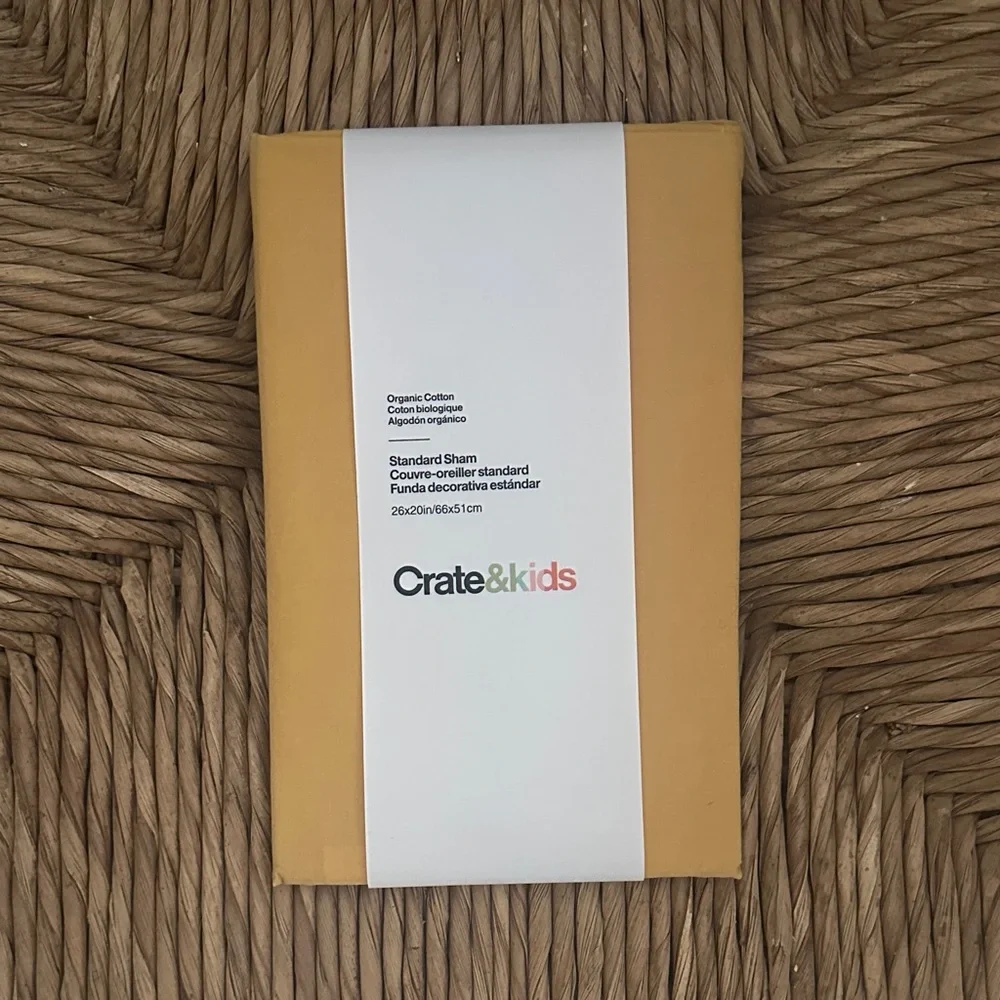 BRAND NEW Crate & Kids Dark Yellow Standard Sham